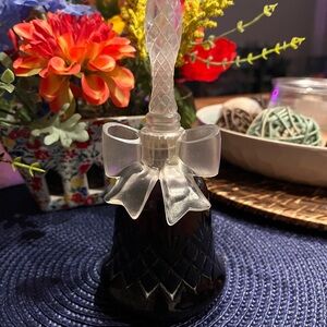 Vintage AVON Crystalsong Timeless Ultra Cologne 4oz Bell Shaped Glass Half Full